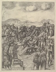 The Crucifixion of Saint Peter, after Michelangelo