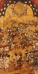 The Conquest of Mexico, Panel V, c.1696-1715