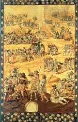 The Encounter Between Hernando Cortes and Montezuma