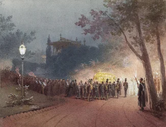 Carrying the Coffin with the Body of Alexander III from the Small Palace at Livadia