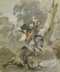 The Kidnap from the Series Scenes of the Caucasus