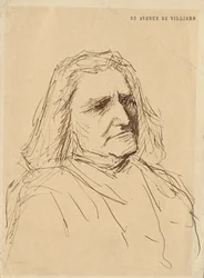 Portrait of Franz Liszt, 1880s