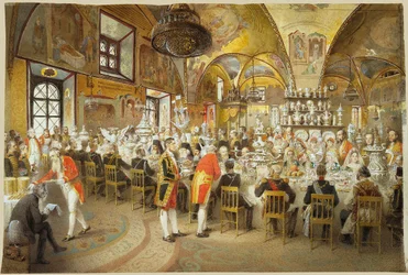 Ceremonial Dinner in the Palace of the Facets in the Moscow Kremlin (1883-1895)