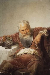 Falstaff with a Tankard of Wine and a Pipe