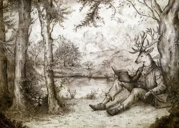 Reading Under a Tree