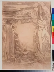 Illustration for the Poem Prophet by A. Pushkin
