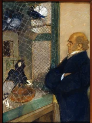 Charles Darwin in the Dove Cote in Downe