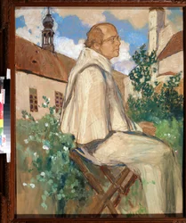 Portrait of Johann Gregor Mendel, monk and Czech botanist, founder of genetics
