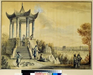 The Grand Caprice Pavilion in the Catherine Park in Tsarkoye Selo