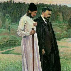 The Philosophers: Portrait of Sergei Nikolaevich Bulgakov and Pavel Aleksandrovich Florensky