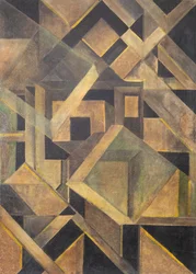 Abstract Composition with Crystalline Forms, c. 1920