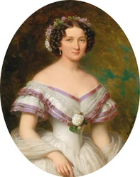 Portrait of Countess Maria Gabriella Josepha Anna Szápáry née Atzél de Borosjenő