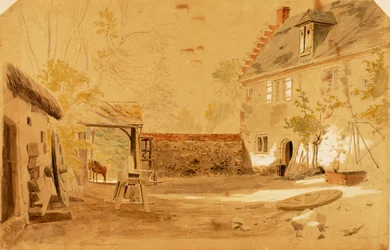 Ancient Abbey of St. Valery, France, 1862