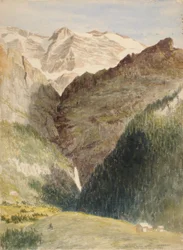 Glacier and Falls, 1863