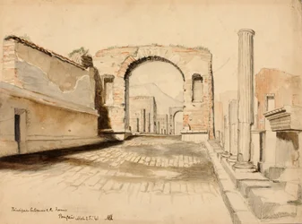 Principal Entrance to the Forum, Pompeii