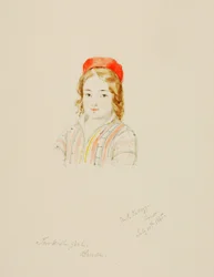 Turkish Girl, Brusa, 1845