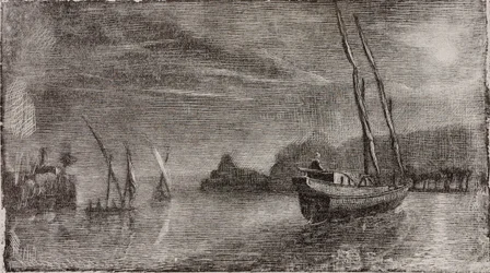 Untitled (Boats in Harbor)