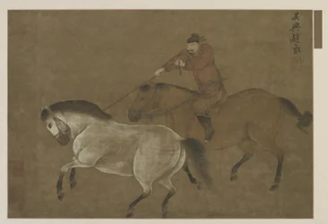 A Rider Lassoing a Horse