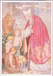 "Angles call ye them" he said. "Nay angels rather". St Augustine