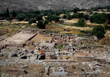 Minoan Civilization: View of the Ruins of the Palace of Zakros