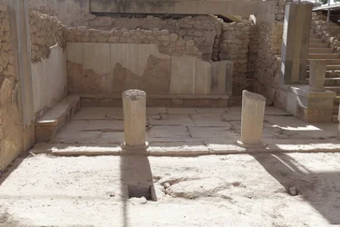Minoan archaeological site of Phaistos. The queen