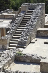 Oriental part of the palace of King Minos at Knossos between the queen megaron and the central court. Crete. 1600-1450 BC