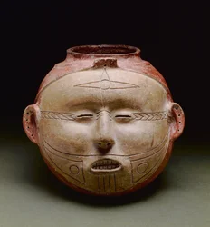 Human effigy vessel, Late Mississippian period, 1300-1500