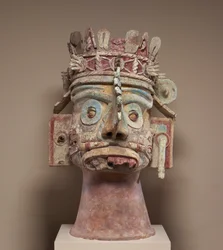 Head of the Rain God Tlaloc