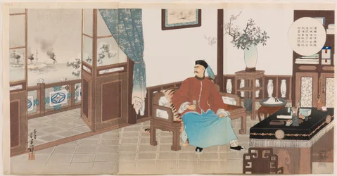 Admiral Ding Ruchang of the Chinese Beiyang Fleet, Totally Destroyed at Weihaiwei, Commits Suicide at His Official Residence