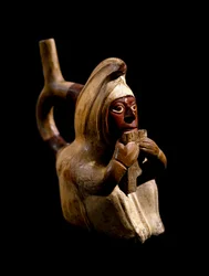 Anthropomorphic Vase Representing a Pan Flute Player