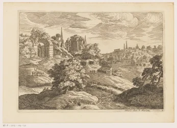 Landscape with Ruins and Deer (Landscapes after Titian)