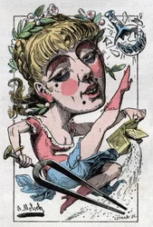 Allegory of the operetta in vogue at the end of the 19th century