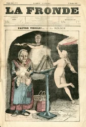 Cover of La Fronde (1869-1870), number 7, Satirical in Colors