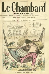 Illustration of Moloch for the Cover of Le Chambard Socialiste
