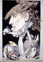 Cartoon of Henriette Rosine Bernard aka Sarah Bernhardt