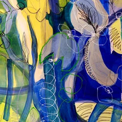 Vibrant Abstract Bloom