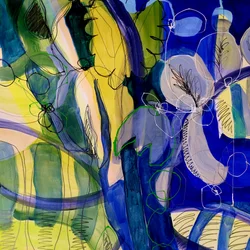 Vibrant Abstract Blooms