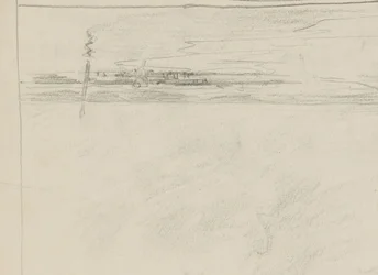 Seascape with Jetty and a Figure at the Waterline