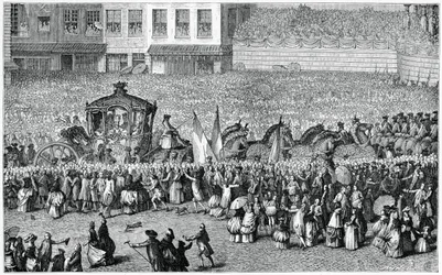 Horse-Drawn Carriage in a Parade, 1782