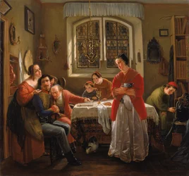 The Return of the Volunteer from the Wars of Liberation to His Family Still Living in Accordance with Old Customs