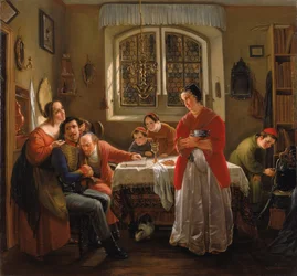 The Return of the Volunteer from the Wars of Liberation to His Family Still Living in Accordance