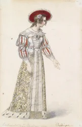 Figurine in Medieval Dress