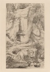 A Monk Leading Horses to Water