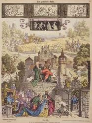Puss in Boots (Munich Picture Sheets No. 48), 1850