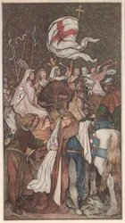 Saint Ludwig Bidding Farewell to His Wife Elisabeth