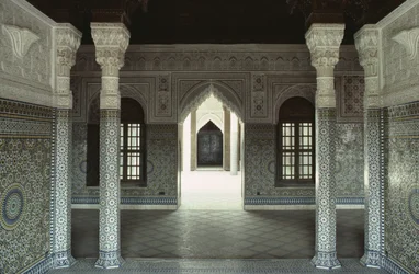 Interior view of the Kasbah of Thamiel Glaoui