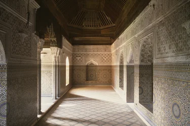 Interior view of the Kasbah of Thamiel Glaoui