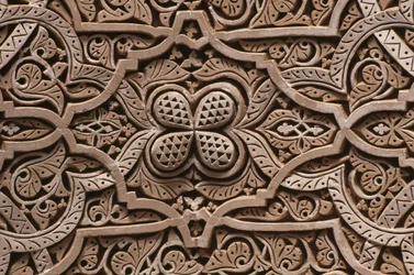 Kasbah of Thamiel Glaoui, stucco (detail)