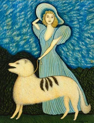 Girl with Dog