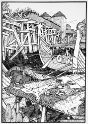 The Battle of London Bridge, 1014